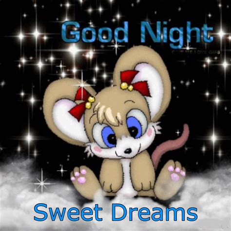 Good Night Sweet Dreams Full Moon GIF. . Sweet dreams gif cute